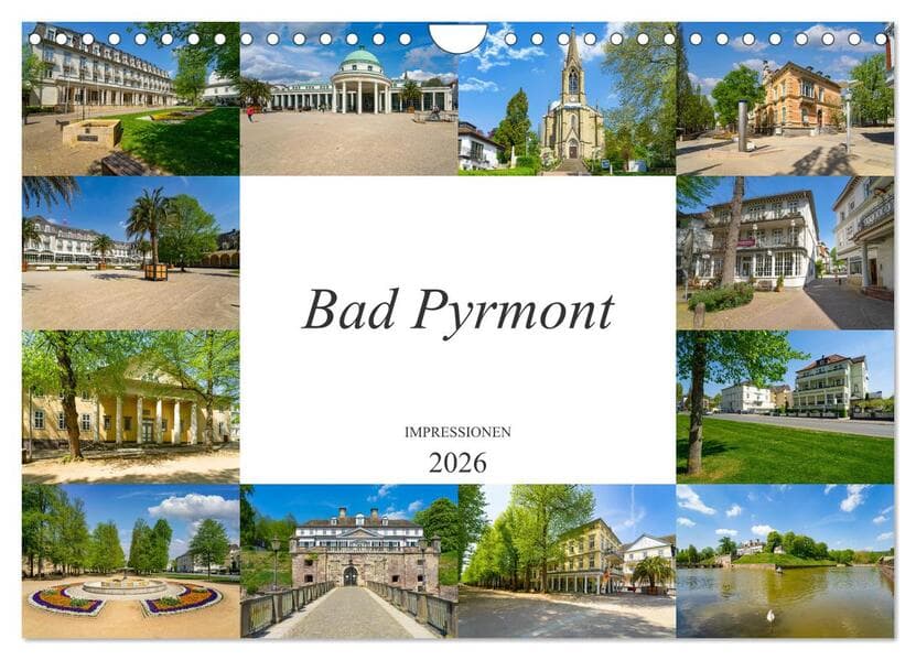 Bad Pyrmont Impressionen (Wandkalender 2026 DIN A4 quer), CALVENDO Monatskalender