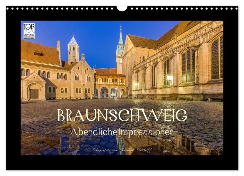 BRAUNSCHWEIG - Abendliche Impressionen (Wandkalender 2026 DIN A3 quer), CALVENDO Monatskalender