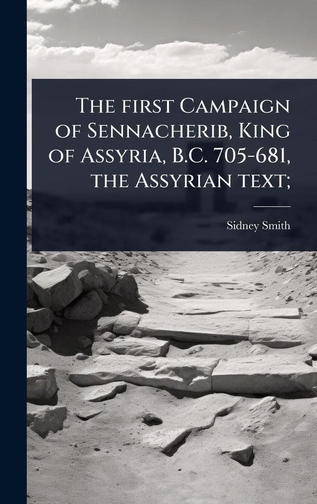 The first Campaign of Sennacherib, King of Assyria, B.C. 705-681, the Assyrian text;