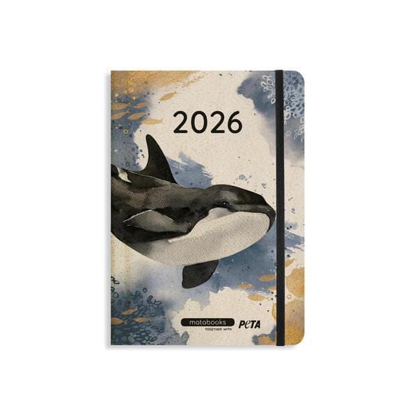 matabooks - A5 Kalender Samaya 2026 Farbe: Ocean Blue (DE/EN)
