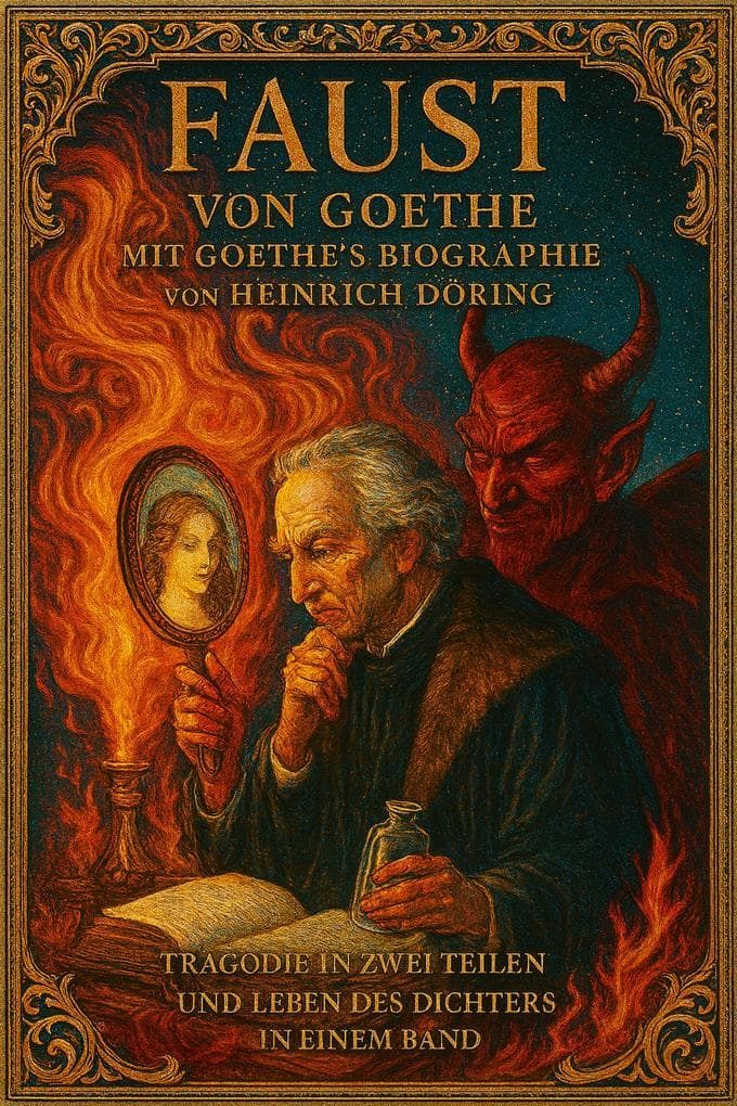Faust von Goethe mit Goethe's Biographie von Heinrich Döring