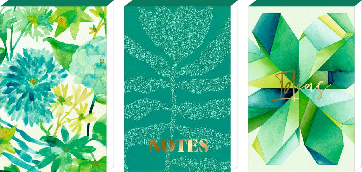 Notizblöckchen - All about green