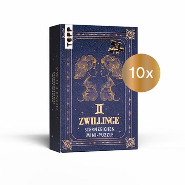 Nachfüllset: Sternzeichen Mini-Puzzle Zwillinge 10 St.