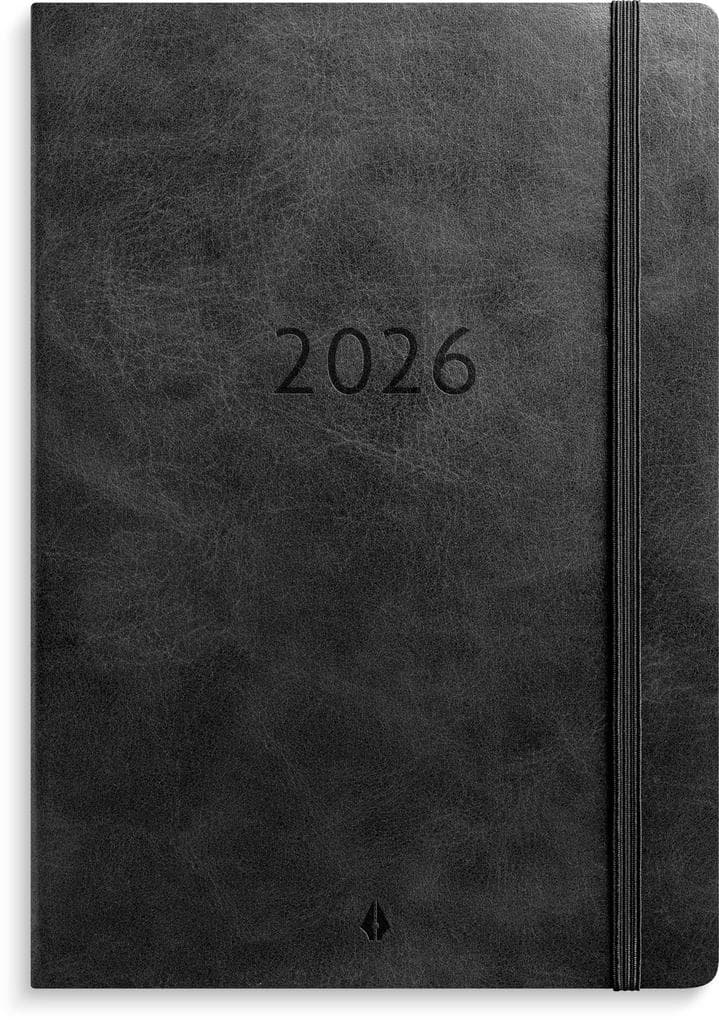 Burde Kalender 2026 Agency A5 Forma Deluxe schwarz