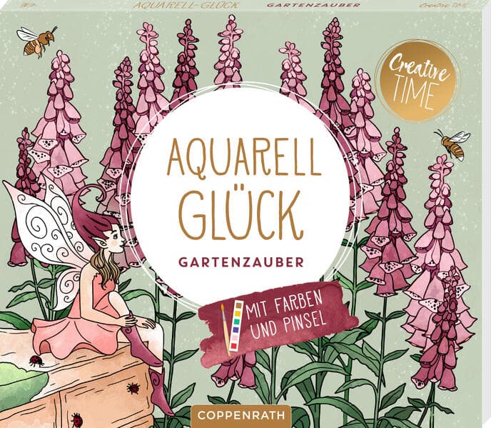 Aquarell-Glück Gartenzauber