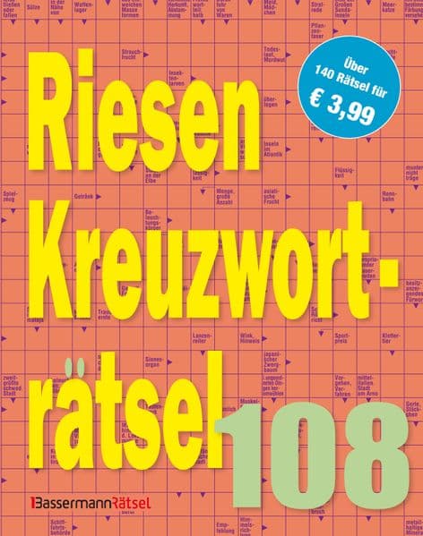 Riesen-Kreuzworträtsel 108 (5 Exemplare à 3,99 EUR)
