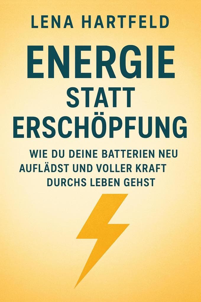 Energie statt Erschöpfung Wie du deine Batterien neu auflädst und voller Kraft durchs Leben gehst
