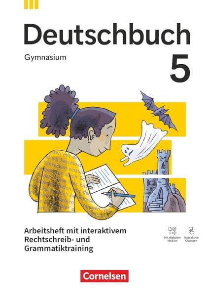 Deutschbuch Gymnasium 5. Schuljahr - Zu allen Ausgaben 2026 - Arbeitsheft mit interaktivem Rechtschreib-/Grammatiktraining