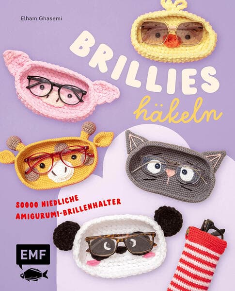 Brillies häkeln: Niedliche Amigurumi-Brillenhalter | Für Lese- und Sonnenbrillen