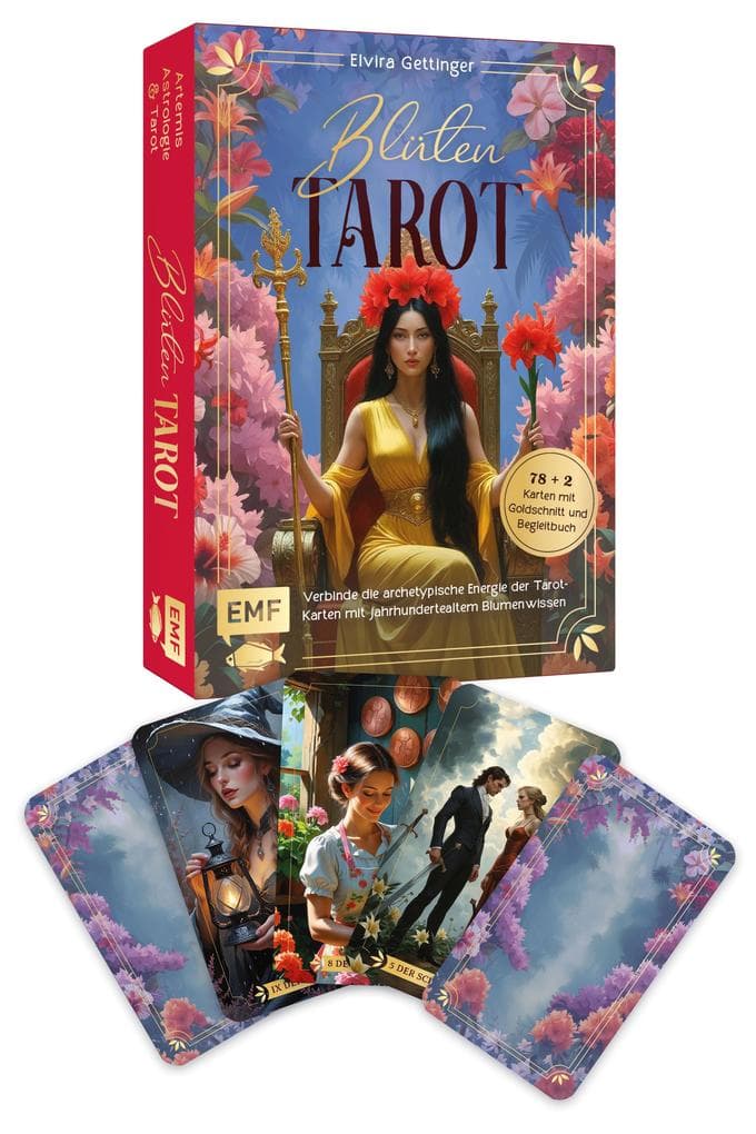 Tarot-Kartenset: Blütentarot | Verbinde die archetypische Energie der Tarot-Karten mit jahrhundertealtem Blumenwissen