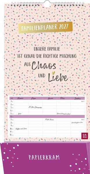 Familienplaner 2027: Unsere Familie ist genau die richtige Mischung aus Chaos und Liebe