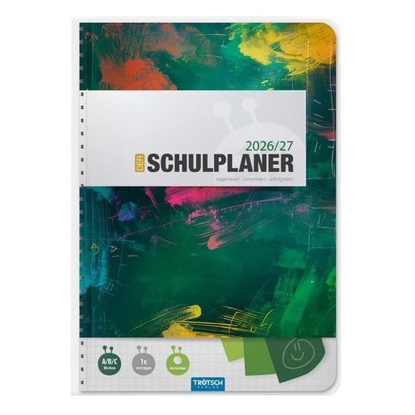 TRÖTSCH - Schulplaner Grün 26/27