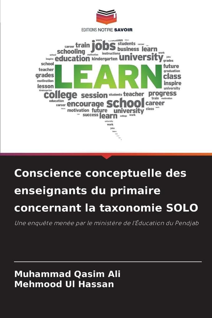 Conscience conceptuelle des enseignants du primaire concernant la taxonomie SOLO