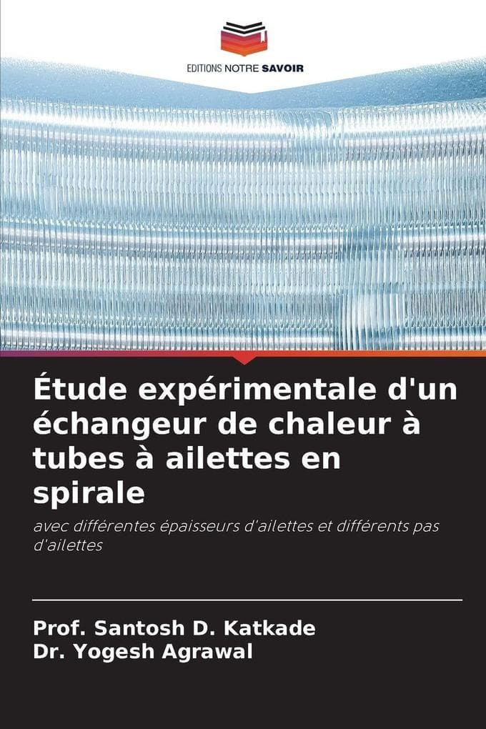 Étude expérimentale d'un échangeur de chaleur à tubes à ailettes en spirale