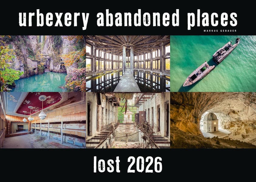 Lost 2026 - Kalender Urbexery Abandoned Places A3 Calendar