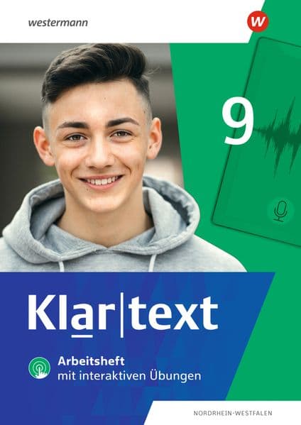 Klartext. Arbeitsheft 9 mit interaktiven Übungen. Differenzierende Ausgabe für Nordrhein-Westfalen