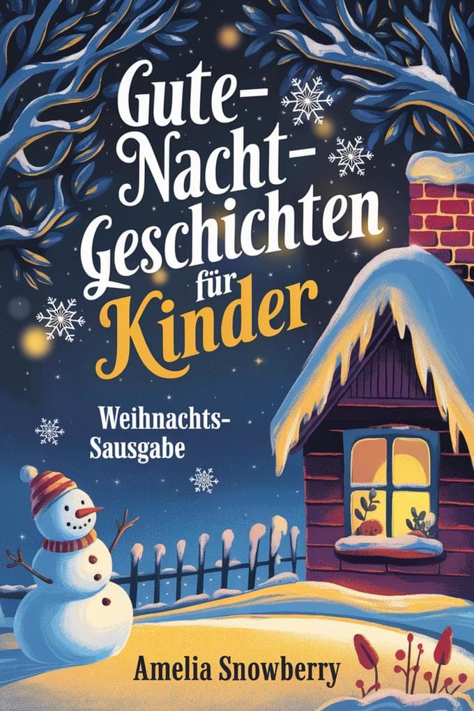 Gute-Nacht-Geschichten für Kinder: Weihnachtsausgabe: Herzerwärmende Geschichten über Güte, Freundschaft und Weihnachtszauber