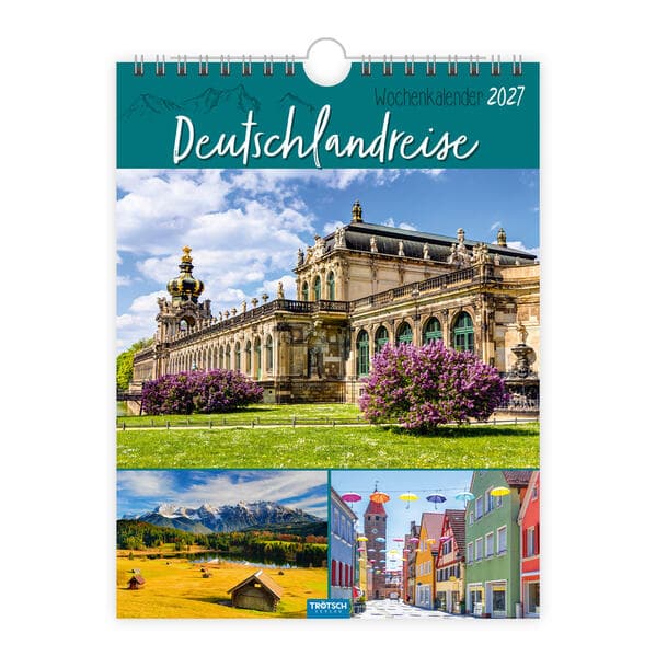 TRÖTSCH - Wochenkalender zum Hängen Deutschlandreise 2027
