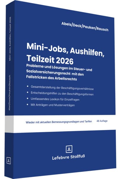 Mini-Jobs, Aushilfen, Teilzeit 2026