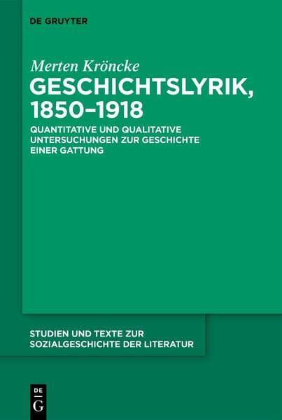 Geschichtslyrik, 1850-1918