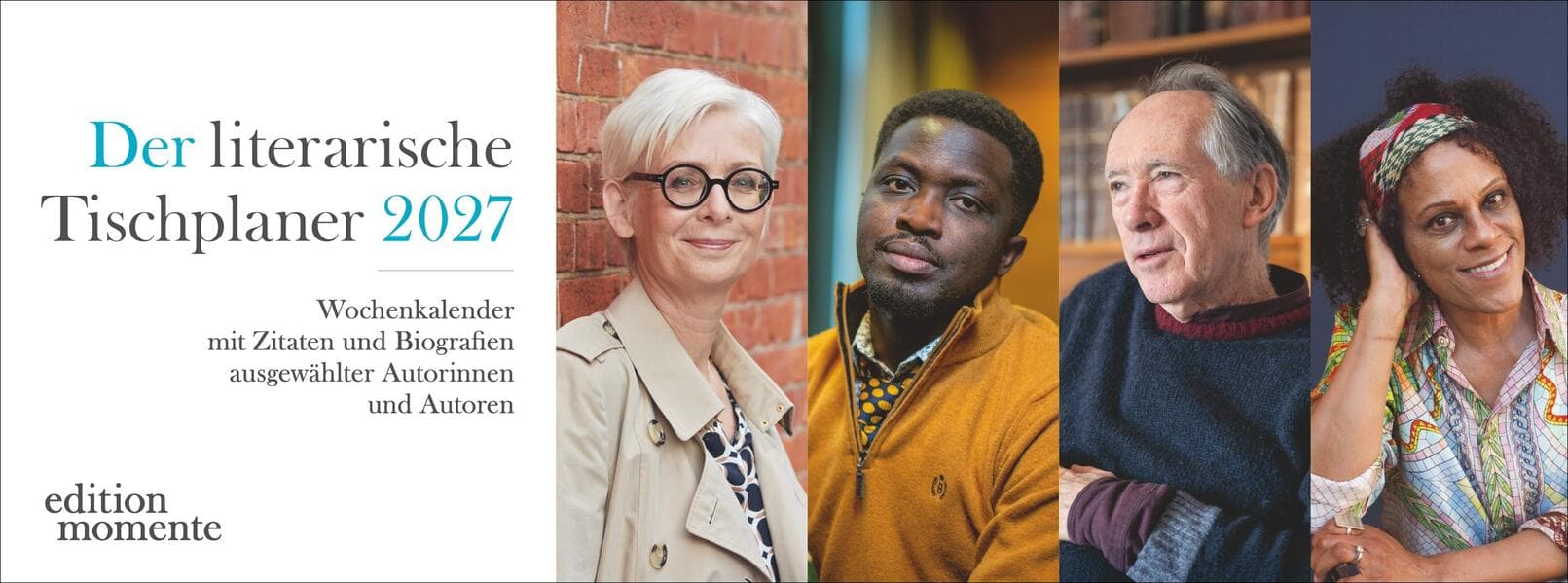 Der literarische Premium-Tischplaner 2027 - Wochenkalender mit Zitaten und Biografien ausgewählter Autorinnen und Autoren