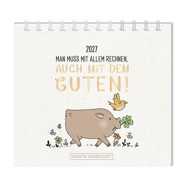Mini-Kalender 2027 Man muss mit allem rechnen