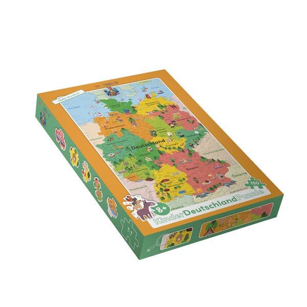 Die Kinderdeutschlandkarte als Puzzle
