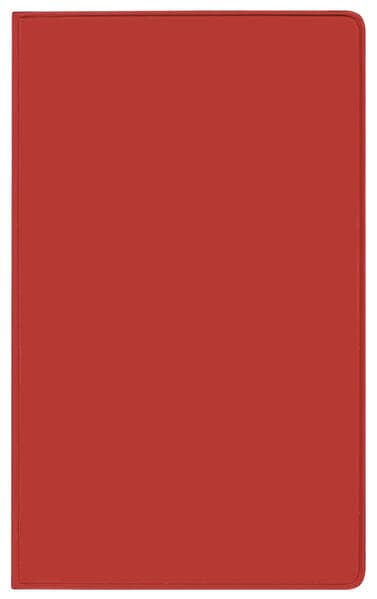 Taschenkalender Saturn Leporello PVC rot 2027