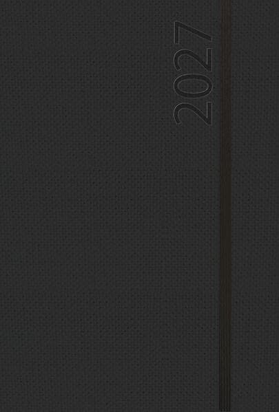 Buchkalender Wochentimer Spirale schwarz 2027