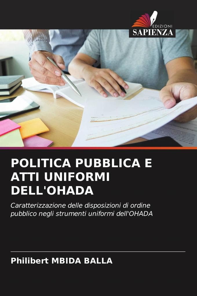 POLITICA PUBBLICA E ATTI UNIFORMI DELL'OHADA