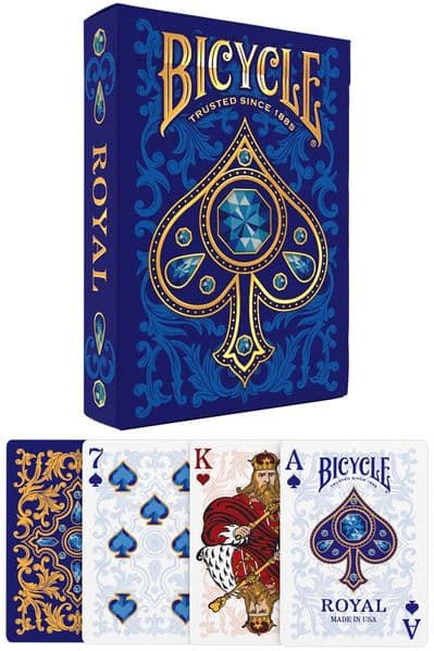 Bicycle Royal, Spielkarten 54 Blatt (inkl. 2 Joker), Pokerkarten, Rommé
