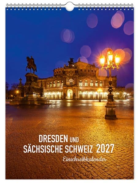 Einschreibkalender Dresden und Sächsische Schweiz 2027