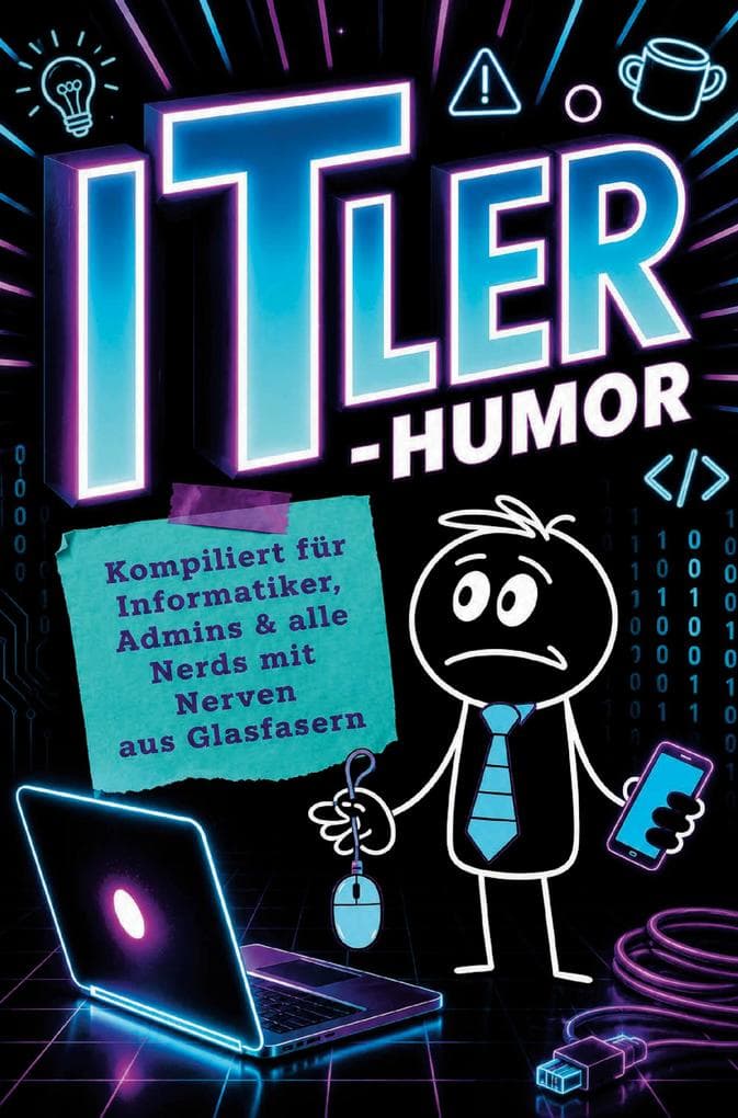ITler Humor: Geschenk für Informatiker, Admins, Programmierer, Support und alle Nerds mit Nerven aus Glasfasern