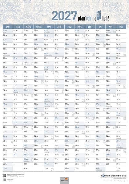 Jahresplaner "TÜRPLANER" Kalender 2027