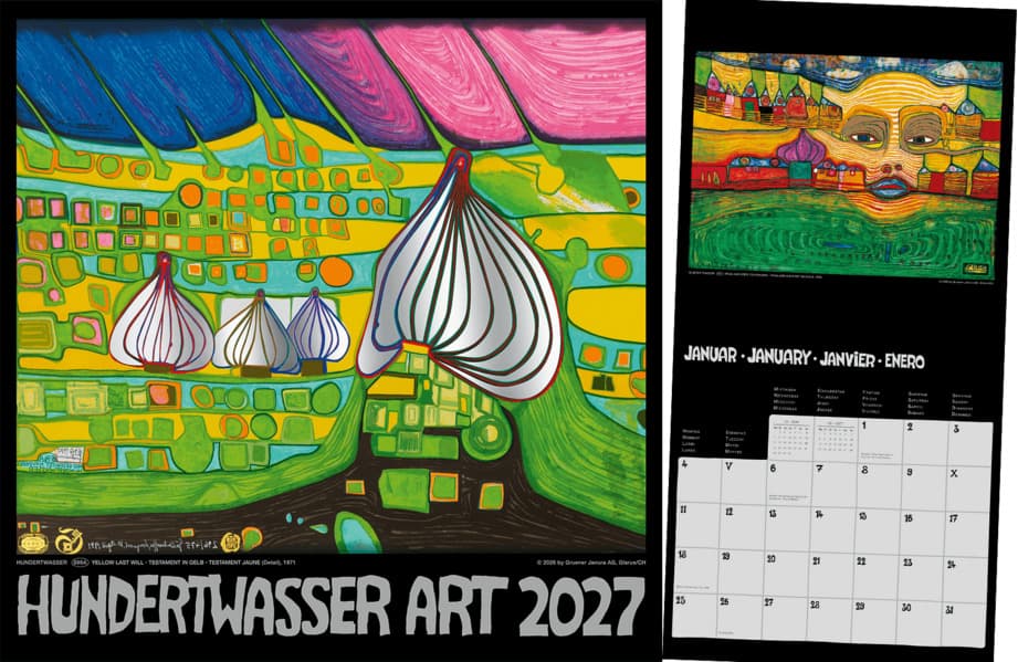 Hundertwasser Broschürenkalender Art 2027