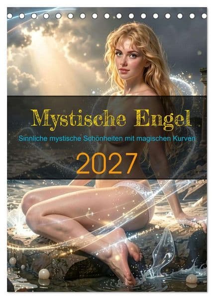 Mystische Engel (Tischkalender 2027 DIN A5 hoch), CALVENDO Monatskalender