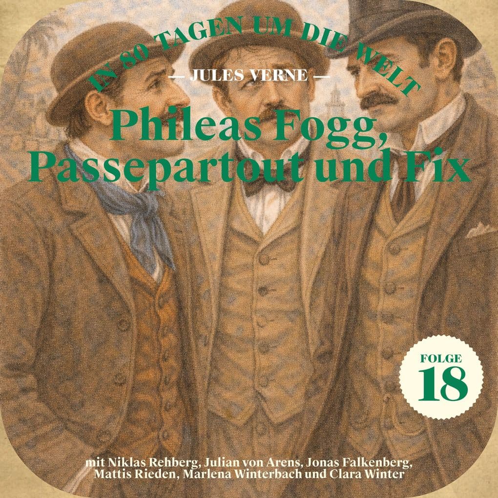 Phileas Fogg, Passepartout und Fix (In 80 Tagen um die Welt, Folge 18)