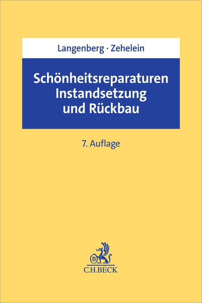 Schönheitsreparaturen, Instandsetzung und Rückbau