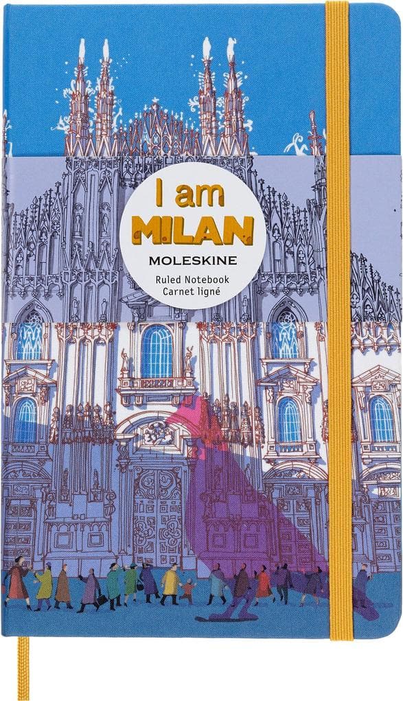 Moleskine I AM the city Mailand Notizbuch limitierte Ausgabe, L/A5, liniert, fester Einband