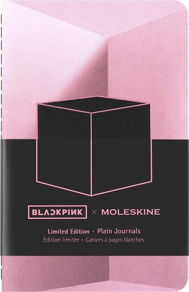 Moleskine X Blackpink Cahiers (4er-Set), P/A6, blanko, dekoriert