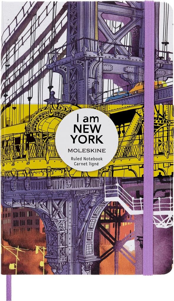 Moleskine I AM the city New York Notizbuch limitierte Ausgabe, L/A5, liniert, fester Einband