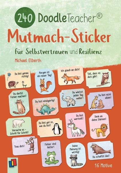 240 Doodleteacher Mutmach-Sticker