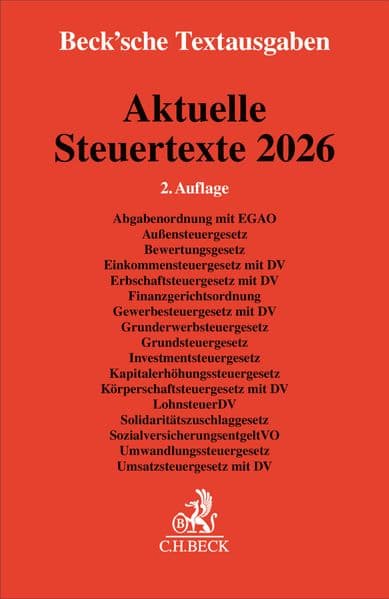 Aktuelle Steuertexte 2026