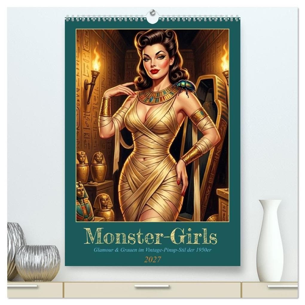 Monster-Girls (hochwertiger Premium Wandkalender 2027 DIN A2 hoch), Kunstdruck in Hochglanz