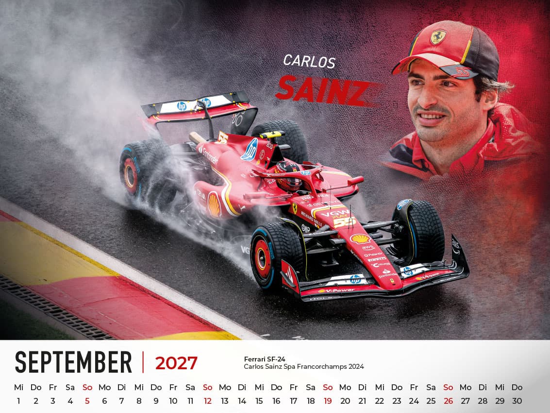 Ferrari Legenden in der Formel 1 Kalender 2027