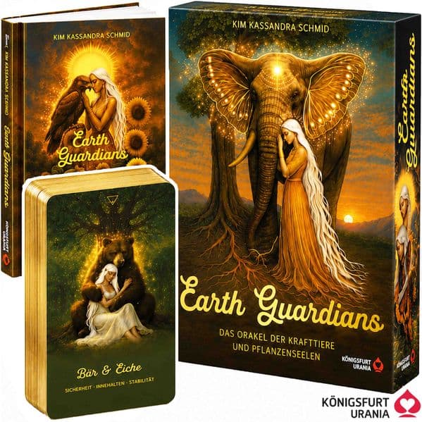 Earth Guardians - Das Orakel der Krafttiere und Pflanzenseelen - 46 farbige Karten, 172-seitiges farbiges Booklet