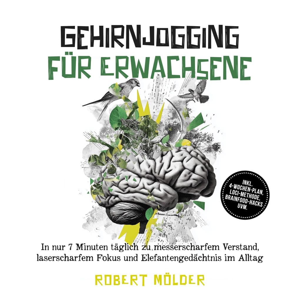 Gehirnjogging für Erwachsene: In nur 7 Minuten täglich zu messerscharfem Verstand, laserscharfem Fokus und Elefantengedächtnis im Alltag inkl. 4Wochen-Plan, Loci-Methode, Brainfood-Hacks uvm.