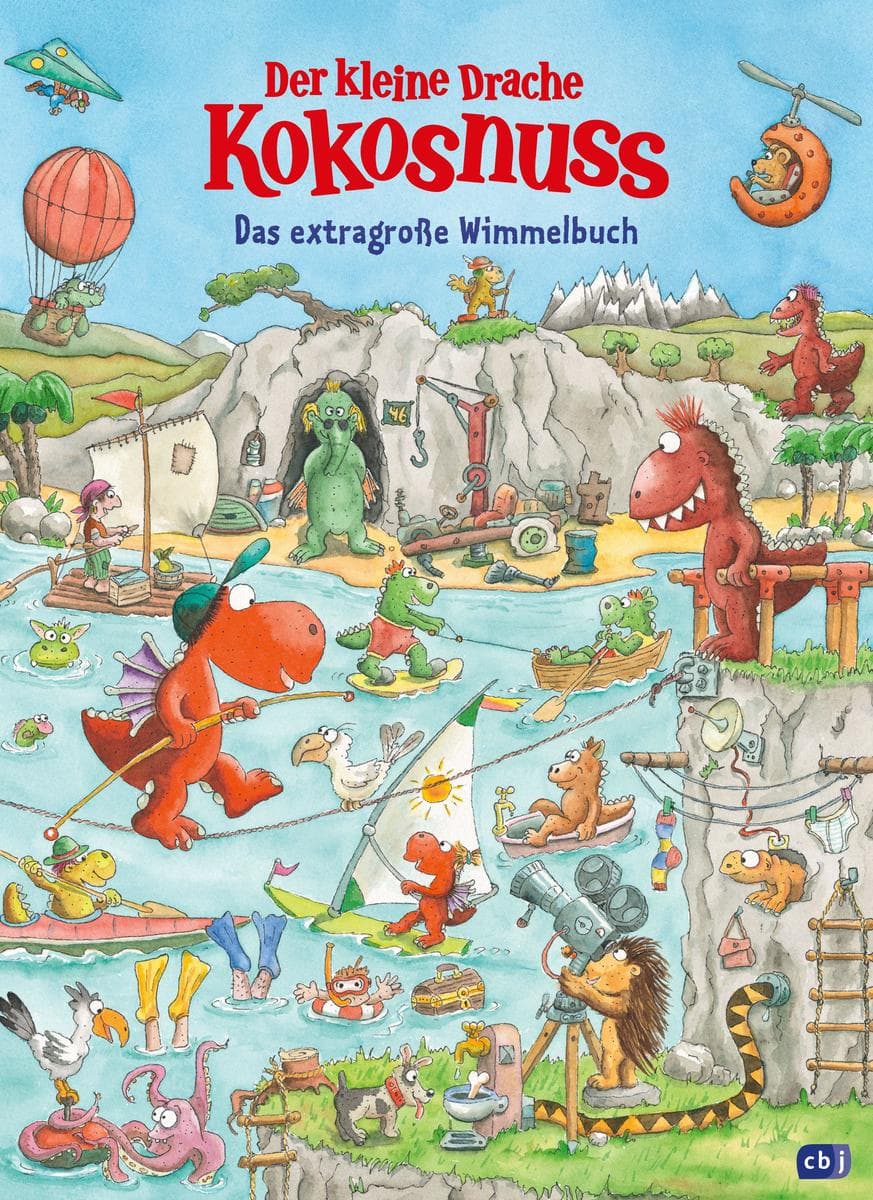 Der kleine Drache Kokonsnuss - Das extragroße Wimmelbuch