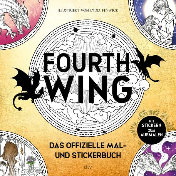 Fourth Wing: Das offizielle Mal- und Stickerbuch