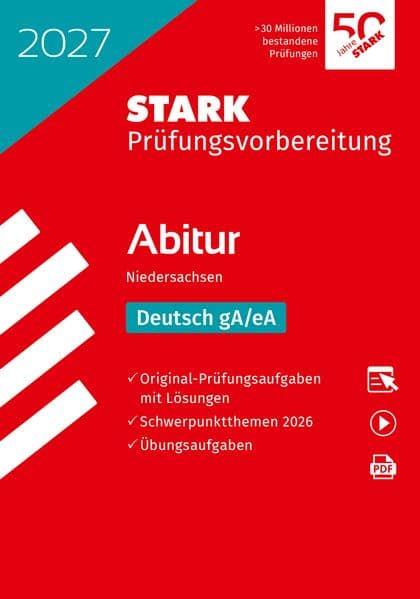 STARK Deutsch gA/eA - Abitur 2027 Niedersachsen - Prüfungsvorbereitung